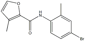 N-(4-bromo-2-methylphenyl)-3-methyl-2-furamide Struktur