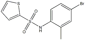 N-(4-bromo-2-methylphenyl)thiophene-2-sulfonamide Struktur