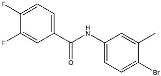 N-(4-bromo-3-methylphenyl)-3,4-difluorobenzamide Struktur