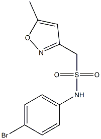 N-(4-bromophenyl)-1-(5-methyl-1,2-oxazol-3-yl)methanesulfonamide Struktur