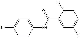 N-(4-bromophenyl)-2,5-difluorobenzamide Struktur