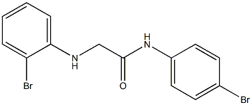 N-(4-bromophenyl)-2-[(2-bromophenyl)amino]acetamide Struktur