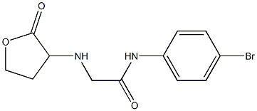 N-(4-bromophenyl)-2-[(2-oxooxolan-3-yl)amino]acetamide Struktur