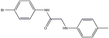 N-(4-bromophenyl)-2-[(4-methylphenyl)amino]acetamide Struktur