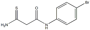 N-(4-bromophenyl)-2-carbamothioylacetamide Struktur