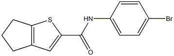 N-(4-bromophenyl)-4H,5H,6H-cyclopenta[b]thiophene-2-carboxamide Struktur