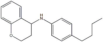 N-(4-butylphenyl)-3,4-dihydro-2H-1-benzopyran-4-amine Struktur