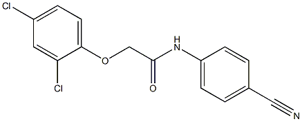 N-(4-cyanophenyl)-2-(2,4-dichlorophenoxy)acetamide Struktur