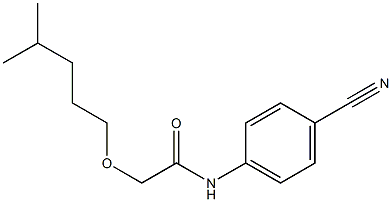 N-(4-cyanophenyl)-2-[(4-methylpentyl)oxy]acetamide Struktur