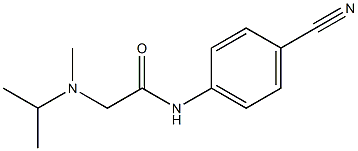 N-(4-cyanophenyl)-2-[methyl(propan-2-yl)amino]acetamide Struktur