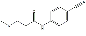 N-(4-cyanophenyl)-3-(dimethylamino)propanamide Struktur