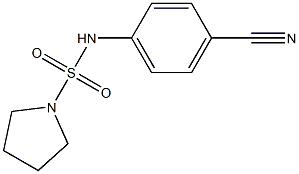 N-(4-cyanophenyl)pyrrolidine-1-sulfonamide Struktur