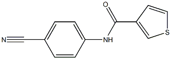 N-(4-cyanophenyl)thiophene-3-carboxamide Struktur