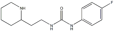 N-(4-fluorophenyl)-N'-(2-piperidin-2-ylethyl)urea Struktur