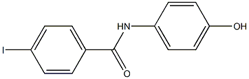 N-(4-hydroxyphenyl)-4-iodobenzamide Struktur