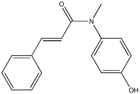 N-(4-hydroxyphenyl)-N-methyl-3-phenylprop-2-enamide Struktur