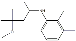 N-(4-methoxy-4-methylpentan-2-yl)-2,3-dimethylaniline Struktur