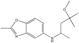 N-(4-methoxy-4-methylpentan-2-yl)-2-methyl-1,3-benzoxazol-5-amine Struktur