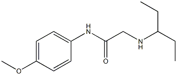 N-(4-methoxyphenyl)-2-(pentan-3-ylamino)acetamide Struktur