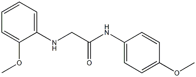 N-(4-methoxyphenyl)-2-[(2-methoxyphenyl)amino]acetamide Struktur