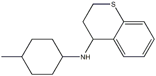 N-(4-methylcyclohexyl)-3,4-dihydro-2H-1-benzothiopyran-4-amine Struktur