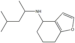 N-(4-methylpentan-2-yl)-4,5,6,7-tetrahydro-1-benzofuran-4-amine Struktur