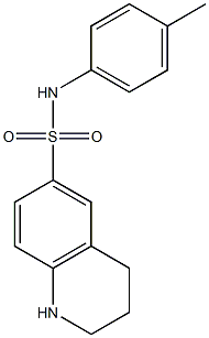 N-(4-methylphenyl)-1,2,3,4-tetrahydroquinoline-6-sulfonamide Struktur