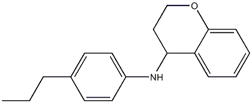 N-(4-propylphenyl)-3,4-dihydro-2H-1-benzopyran-4-amine Struktur