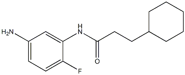 N-(5-amino-2-fluorophenyl)-3-cyclohexylpropanamide Struktur