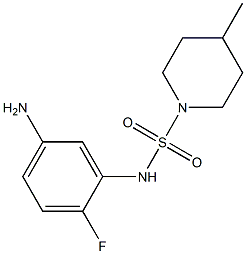 N-(5-amino-2-fluorophenyl)-4-methylpiperidine-1-sulfonamide Struktur