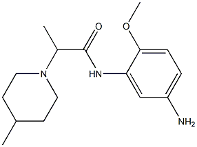 N-(5-amino-2-methoxyphenyl)-2-(4-methylpiperidin-1-yl)propanamide Struktur