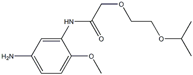 N-(5-amino-2-methoxyphenyl)-2-[2-(propan-2-yloxy)ethoxy]acetamide Struktur