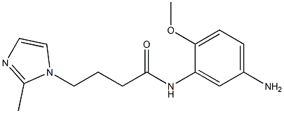 N-(5-amino-2-methoxyphenyl)-4-(2-methyl-1H-imidazol-1-yl)butanamide Struktur