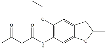 N-(5-ethoxy-2-methyl-2,3-dihydro-1-benzofuran-6-yl)-3-oxobutanamide Struktur