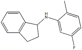 N-(5-fluoro-2-methylphenyl)-2,3-dihydro-1H-inden-1-amine Struktur