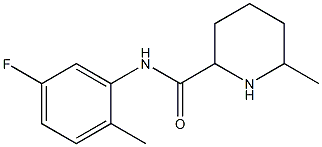 N-(5-fluoro-2-methylphenyl)-6-methylpiperidine-2-carboxamide Struktur