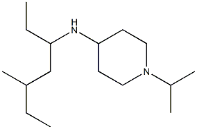 N-(5-methylheptan-3-yl)-1-(propan-2-yl)piperidin-4-amine Struktur