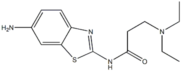 N-(6-amino-1,3-benzothiazol-2-yl)-3-(diethylamino)propanamide Struktur