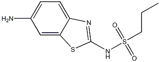 N-(6-amino-1,3-benzothiazol-2-yl)propane-1-sulfonamide Struktur