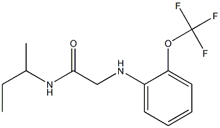 N-(butan-2-yl)-2-{[2-(trifluoromethoxy)phenyl]amino}acetamide Struktur