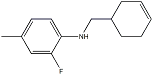 N-(cyclohex-3-en-1-ylmethyl)-2-fluoro-4-methylaniline Struktur