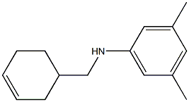 N-(cyclohex-3-en-1-ylmethyl)-3,5-dimethylaniline Struktur