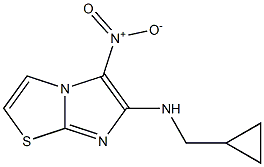 N-(cyclopropylmethyl)-5-nitroimidazo[2,1-b][1,3]thiazol-6-amine Struktur