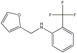 N-(furan-2-ylmethyl)-2-(trifluoromethyl)aniline Struktur