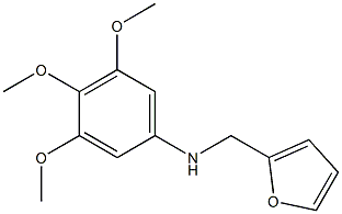 N-(furan-2-ylmethyl)-3,4,5-trimethoxyaniline Struktur