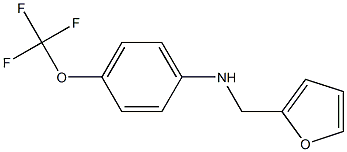 N-(furan-2-ylmethyl)-4-(trifluoromethoxy)aniline Struktur