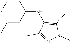 N-(heptan-4-yl)-1,3,5-trimethyl-1H-pyrazol-4-amine Struktur