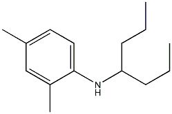 N-(heptan-4-yl)-2,4-dimethylaniline Struktur