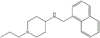 N-(naphthalen-1-ylmethyl)-1-propylpiperidin-4-amine Struktur