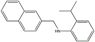 N-(naphthalen-2-ylmethyl)-2-(propan-2-yl)aniline Struktur